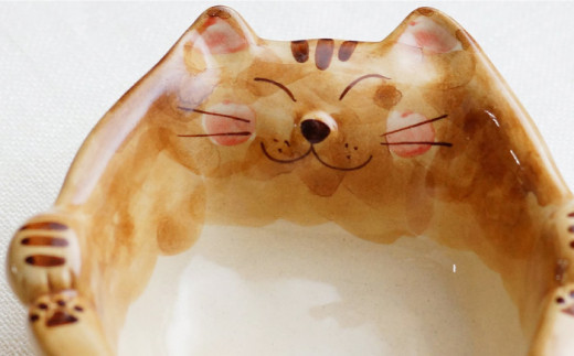 【波佐見焼】福猫 小鉢 3種セット〈トラ・ミケ・茶トラ〉【菊祥陶器】 [OAQ030]