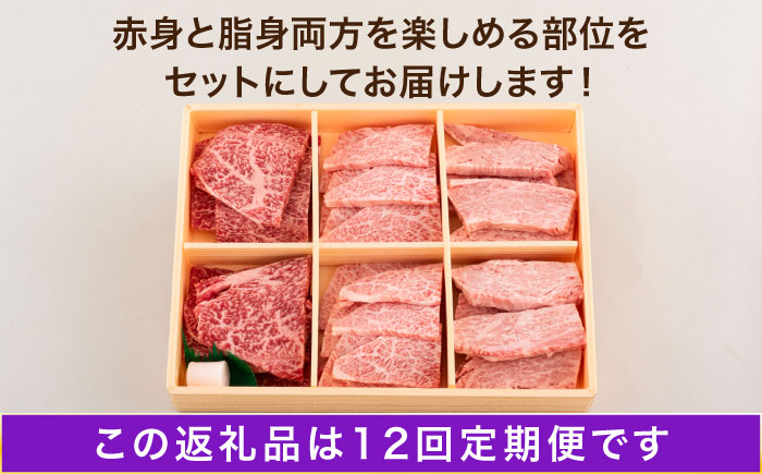 【12回定期便】長崎和牛 3種焼肉セット 480g【株式会社田中精肉店】 [OCA052]