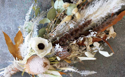 ドライフラワー スワッグ Mサイズ 花のある暮らしを【フローリストかわの】 [OAY002]