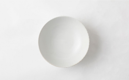 【波佐見焼】陶器 しのぎシリーズ 多用鉢 白 5個セット/陶器 皿 陶磁器 食器 お皿 和柄【山下陶苑】 [OAP005]