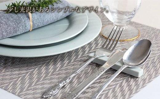 【波佐見焼】陶器 nuccaカトラリーレスト 3本セット 色おまかせ/陶器 皿 陶磁器 食器 お皿 箸置き【山下陶苑】 [OAP014]