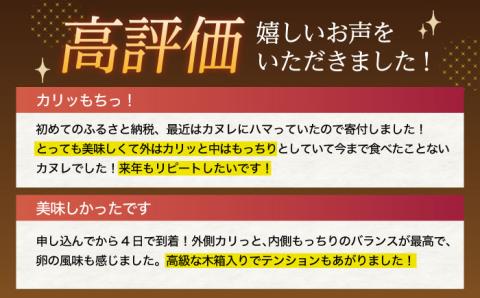 【12回定期便】焼菓子 尾崎カヌレ 木箱入り 毎月9個お届け！ 計108個【菓舗いさみ屋】[OBB018] / スイーツ 焼菓子 焼き菓子 洋菓子