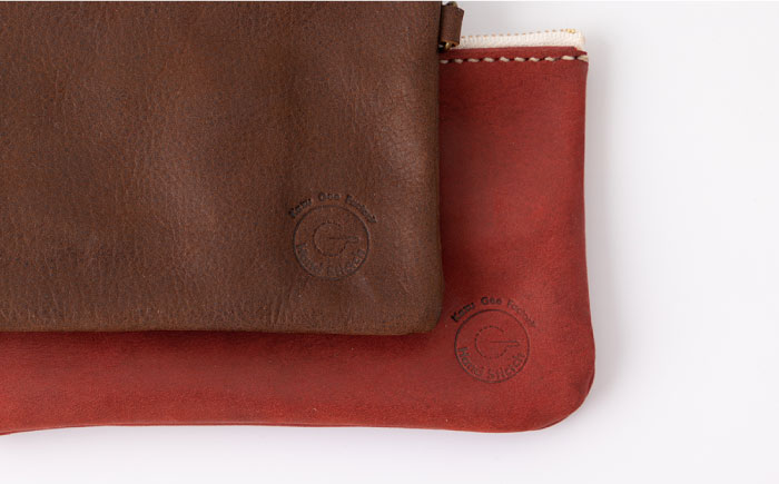 【ダークブラウン】【本革】 レザー 小物 通帳ケース 【kazu Gee factory】 [OBG009-2]