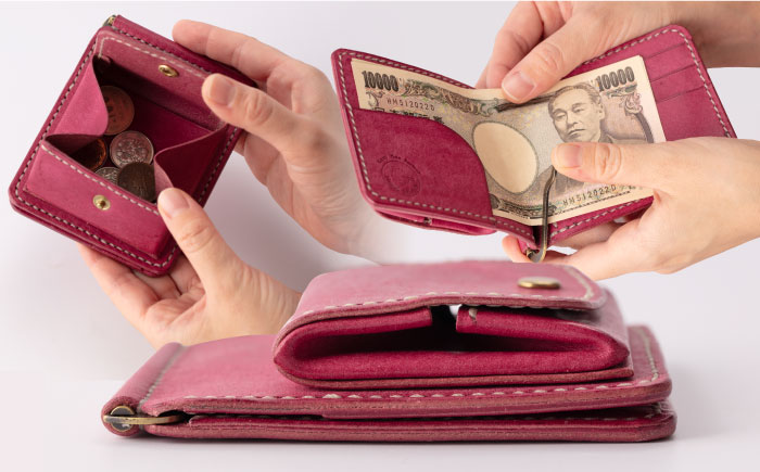 本革 イタリアンレザー マネークリップ（3）【kazu gee factory】 [OBG017-3] 3