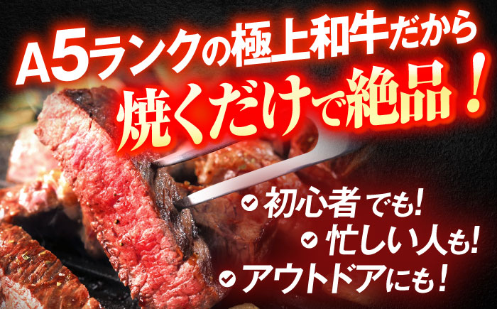 【6回定期便】長崎和牛A5ランクリブロース芯ステーキ 120ｇ×2枚 【肉のあいかわ】 [OCH026] / 牛肉 リブロースステーキ ステーキ肉 国産牛
