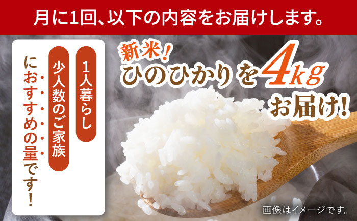【3回定期便】令和6年産 天日干し ヒノヒカリ 4kg 【Mt.G ファーム】[OCX005] / 米 こめ 白米 精米 4kg 少量 一人ぐらし 定期便 米定期便 ひのひかり 天日干し米 天日干し
