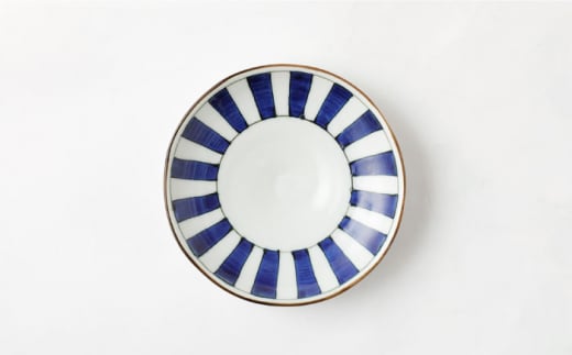 【波佐見焼】陶器 染シリーズプレート Mサイズ 5枚セット/陶器 皿 陶磁器 食器 お皿【山下陶苑】 [OAP013]