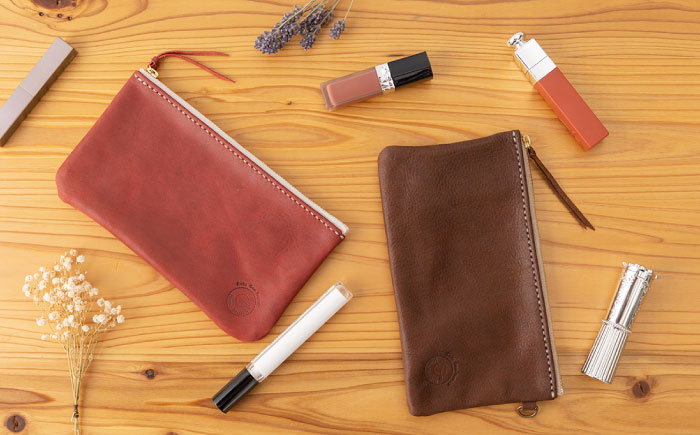 【ダークブラウン】【本革】 レザー 小物 通帳ケース 【kazu Gee factory】 [OBG009-2]