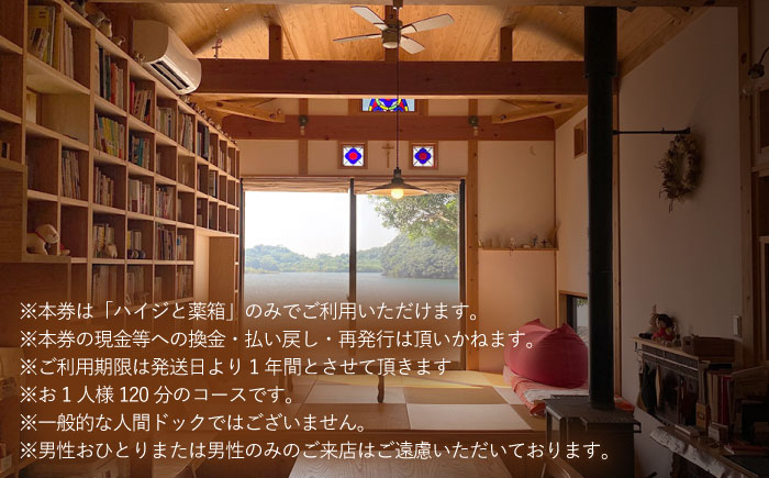 川棚町の保健室 ハイジと薬箱で「ハイジと人間ドック」体験チケット 1名様分（女性限定） [OBX001]
