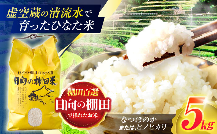 虚空蔵の清流水で育った棚田米『ひなた米』 5kg 【木場中山間管理組合】 [OCM041]