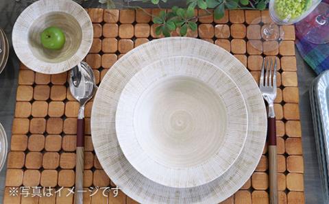 【波佐見焼】 Shabby chic style 2人テーブルセット 大皿 深皿 プレート ボウル 小鉢 ボウル 25cm 18cm 12cm【和山】 [WB01]