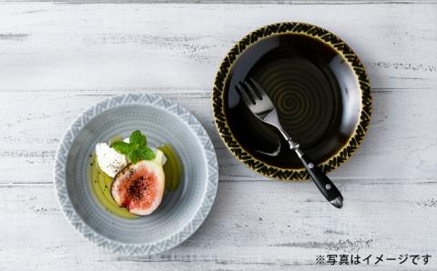 【波佐見焼】WAVE 15cm 丸 プレート 2色セット【一真窯】 [BB53]