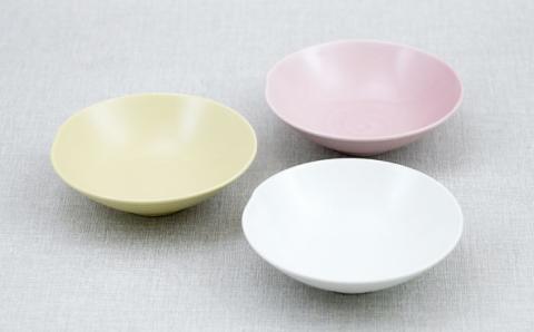 【波佐見焼】アイシー ボウル 小 （ホワイト・イエロー・ピンク） 3点セット【団陶器】 [PB111]