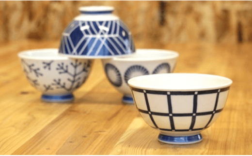 【波佐見焼】EVOTRA 茶碗 4枚セット【浜陶】【くらわんか】 [AA09]