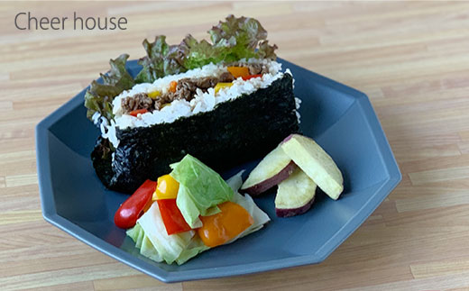 【波佐見焼】Cheerful 角 プレート ネイビー 4点セット【Cheer house】 [AC19]