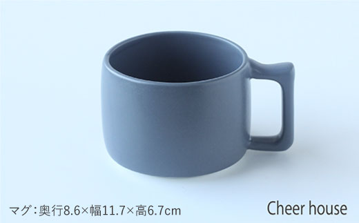 【波佐見焼】Cheerful 角 プレート グレー 4点セット【Cheer house】 [AC25]