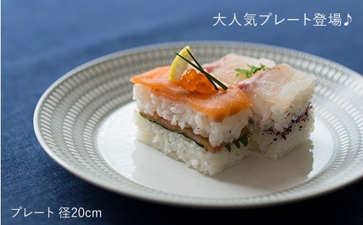 【波佐見焼】センティアラポール 20cm プレート 4枚セット【西山】【NISHIYAMAJAPAN】 [CB46]