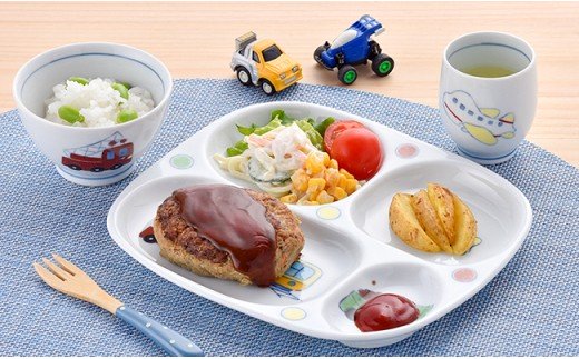 【波佐見焼】子ども 茶碗 セット「ぼくのうつわ」 プレート ・ミニ コップ・茶椀【大新窯】 [DC14]