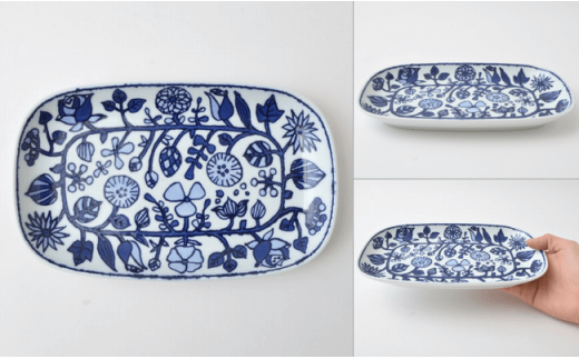 【波佐見焼】フラワーパレード 焼皿 プレート 3カラー 各2計6枚セット【福田陶器店】 [PA24]