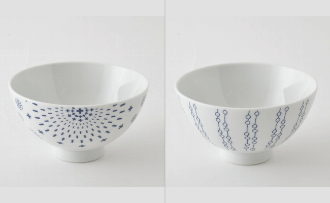 【波佐見焼】大人気！シュエット 茶碗 5パターン 各1個計5個セット【福田陶器店】 [PA36]