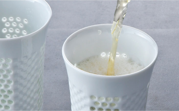 【波佐見焼】水晶プレミアム レリーフ タンブラー 2個セット【丹心窯】 [AB39]