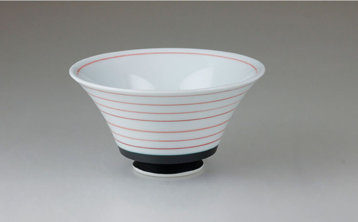 【波佐見焼】ボーダー おしゃれDON どんぶり ミニ 3色セット【Cheer house】 [AC121]