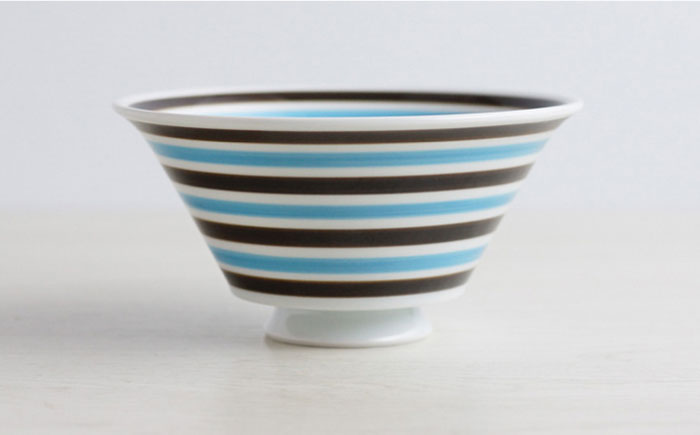 【波佐見焼】カラーボーダー おしゃれDON どんぶり 2色セット【Cheer house】 [AC128]