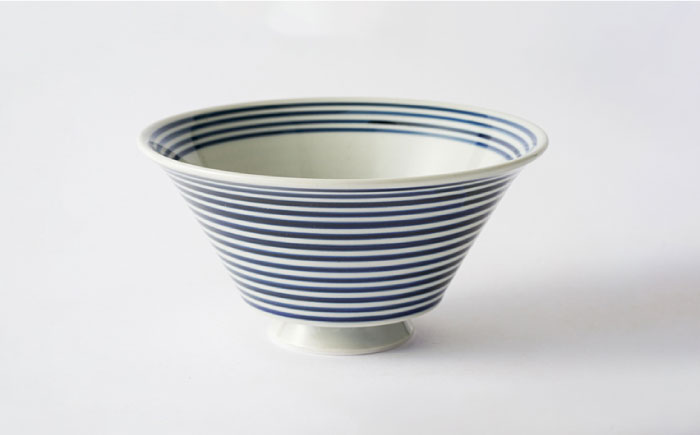 【波佐見焼】藍駒 イケメン丼 どんぶり【Cheer house】 [AC129]