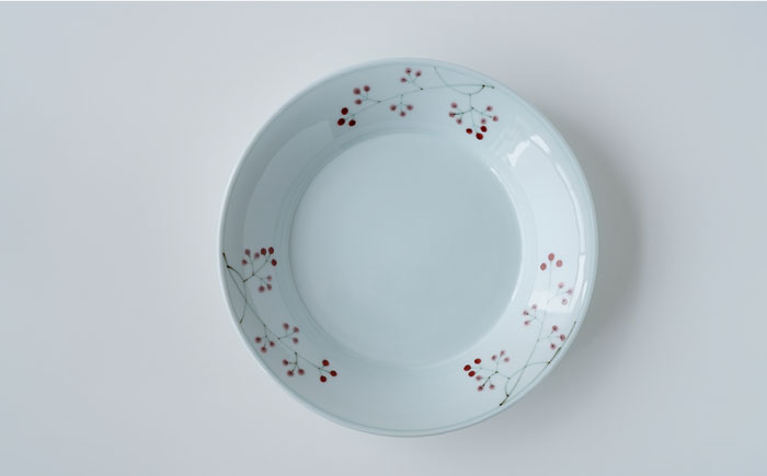 【波佐見焼】シダ紋・木の実 パスタ皿 プレート ペアセット【Cheer house】 [AC135]