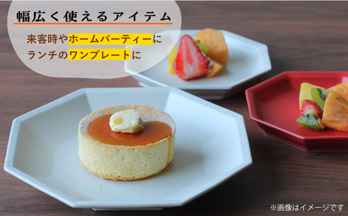 【波佐見焼】 Cheerful プレート（大）5色セット （Y/R/GL/W/BK）【Cheer house】 [AC175]