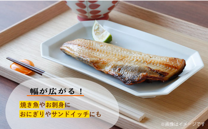 【波佐見焼】 Cheerful 長角プレート 5色セット （Y/R/GR/W/BK）角皿 食器 皿 平皿 うつわ【Cheer house】 [AC209]