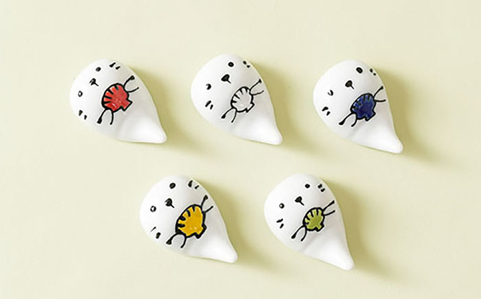 【波佐見焼】ラッコ 箸置き はしおき 5色セット 食器 【Cheer house】 [AC243]