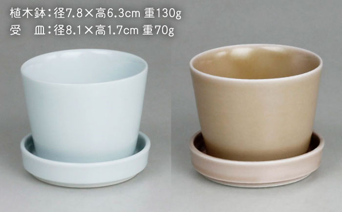 【波佐見焼】 ミニ植木鉢 カラー 6色セット 【Cheer house】 [AC293]