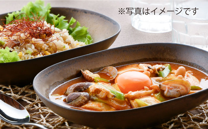 【波佐見焼】ブロンズゴールド オーバルボウル 3枚セット【長十郎窯】 [AE17]