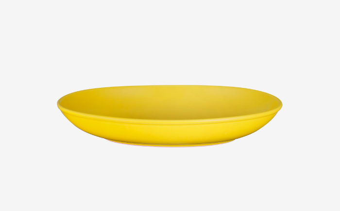 【波佐見焼 Common】オーバルボウル23cm イエロー スープマグ380ml グレー 2点セット【東京西海】 [DD241]