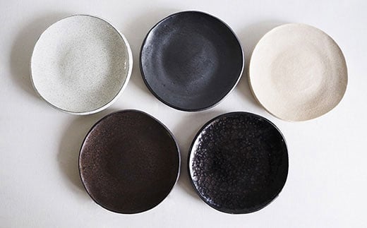 【波佐見焼 マルヒロ】BARBAR たたら 8寸皿・小鉢セット（10点）全5柄 [EB116]