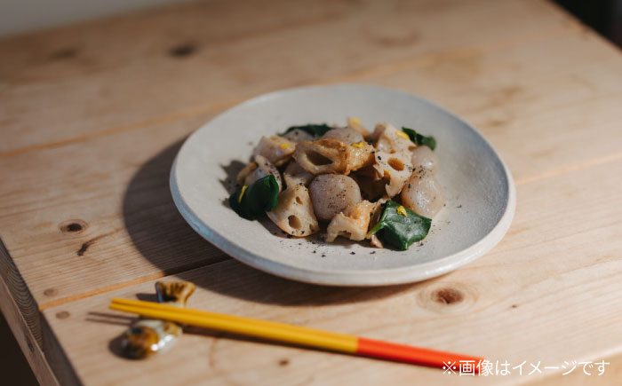 【波佐見焼 マルヒロ】BARBAR たたらシリーズ 8寸皿 2点セット [EB183]