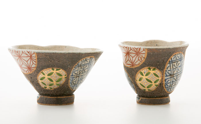 【波佐見焼】いぬあそび 茶碗 湯呑み 2点セット【洸彩窯】 [EE19]