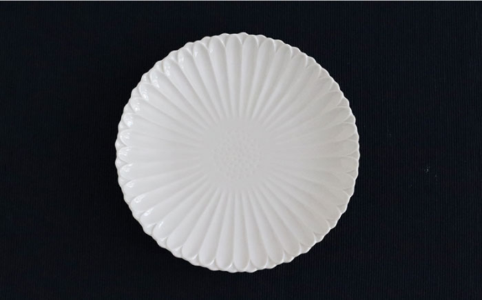 【波佐見焼】マリーゴールド プレート M 白 2枚セット ケーキ皿 取り皿【翔芳窯】 [FE102]