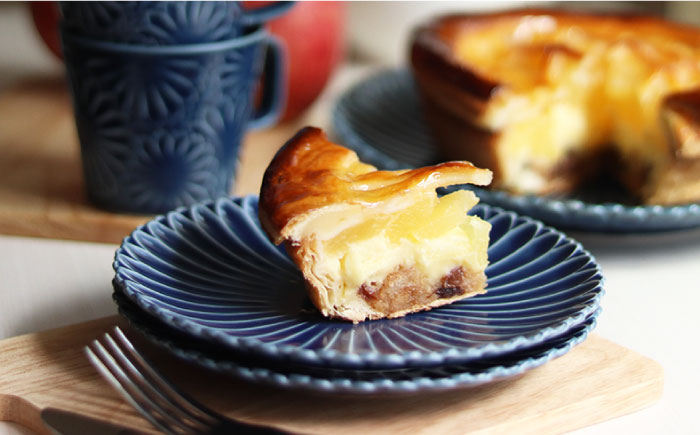 【波佐見焼】マリーゴールド プレート M  デニム 5枚セット ケーキ皿 取り皿【翔芳窯】 [FE113]