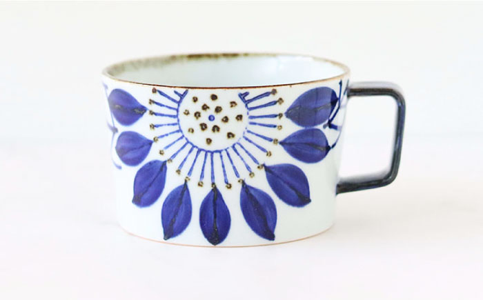 【波佐見焼】ブルーメ スープカップ ペアセット【翔芳窯】 [FE158]