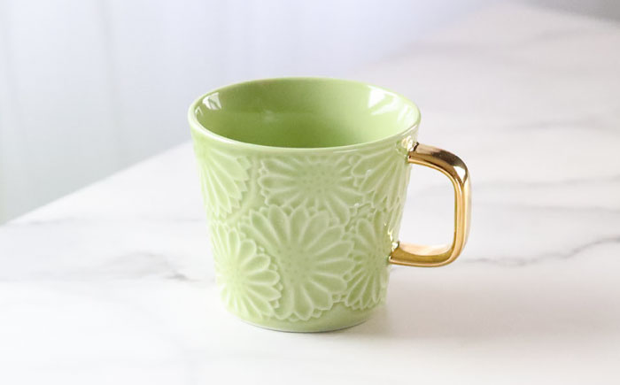 【波佐見焼】マリーゴールドマグカップ＋Gold カップ＆ソーサー  ピスタチオ 計2点 食器 皿【翔芳窯】 [FE256]