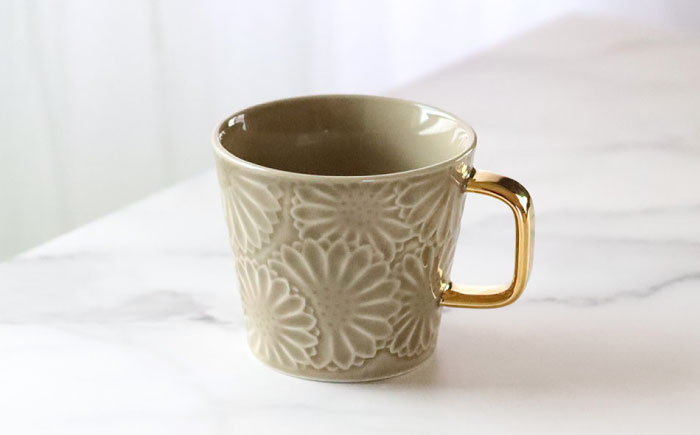 【波佐見焼】マリーゴールドマグカップ＋Gold カップ＆ソーサー  ミルクティー 計2点 食器 皿【翔芳窯】 [FE257]