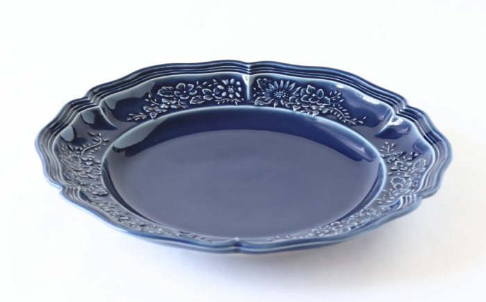 【波佐見焼】ombre de fleur ブーケプレート アズール 2枚セット 食器 皿【翔芳窯】 [FE351]