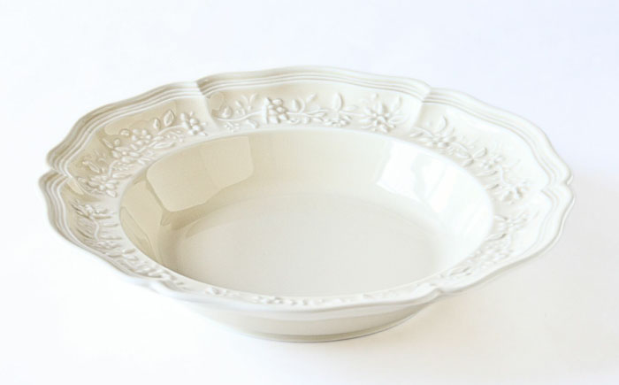 【波佐見焼】ombre de fleur ブーケボウル ミルキーホワイト 食器 皿【翔芳窯】 [FE352]