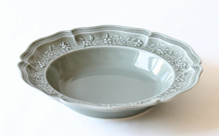 【波佐見焼】ombre de fleur ブーケボウル ロイヤルグレー 食器 皿【翔芳窯】 [FE353]