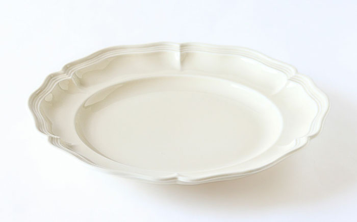 【波佐見焼】ombre de fleur プレートL ミルキーホワイト 5枚セット 食器 皿【翔芳窯】 [FE366]