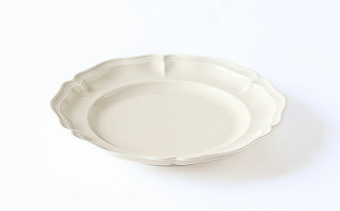 【波佐見焼】ombre de fleur プレートM ミルキーホワイト 5枚セット 食器 皿【翔芳窯】 [FE375]