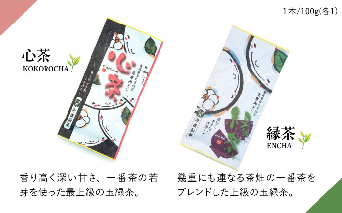 日本茶アワード受賞 玉緑茶「心茶 鬼木みどり」含む4本飲み比べセット【原田製茶】 [GA17]