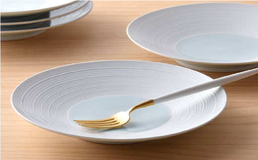 【波佐見焼】青白磁千段5枚セット【洸琳窯】 [GE11]